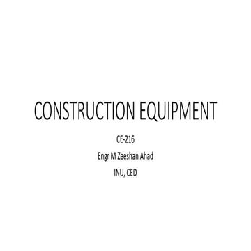 Construction equipment