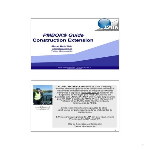 Construction Extension To The P M B O K® Guide 3rd Edition | PDF