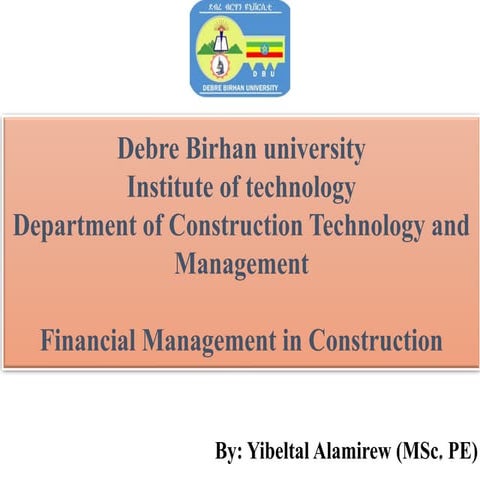 Construction financial management