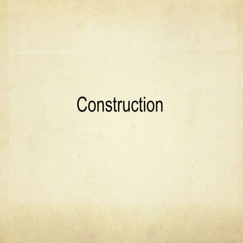 Construction first draft