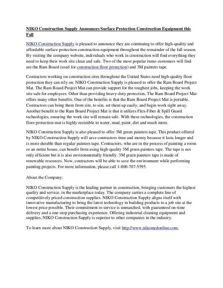 Construction Floor Protection