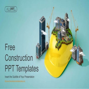 Construction Helmet City PowerPoint Templates.pptx