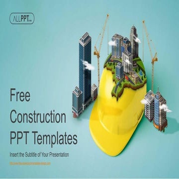 Construction Helmet City PowerPoint Templates.pptx