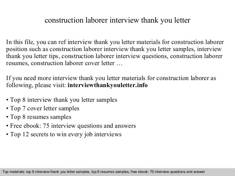 cover letter for construction labourer