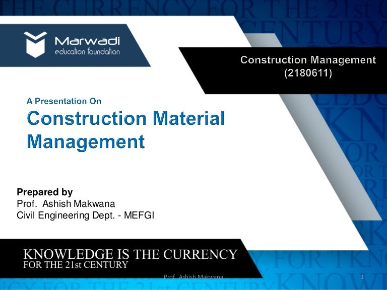 Construction material management_Construction Management (2180611) (S…