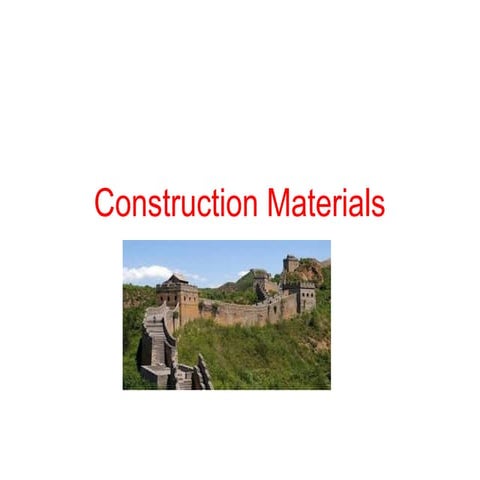 Construction materials | PPT