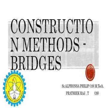 Construction methods of Bridges and its types