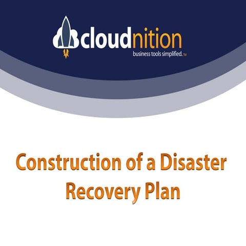 Construction of a Disaster Recovery Plan Webinar
