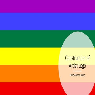 Construction of artist logo