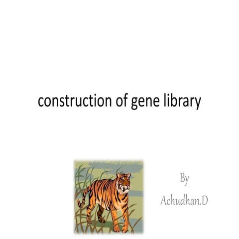 Construction of gene library