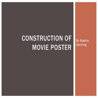 Construction of movie poster