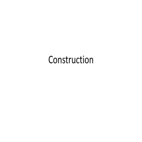 Evaluation - Construction Powerpoint