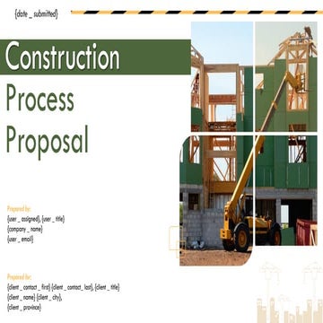Construction Process Proposal PowerPoint Presentation Slides