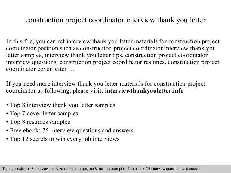 project coordinator sample interview questions
