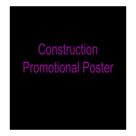 Construction propmotional poster ..