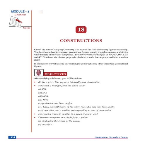 Constructions -GEOMETRY