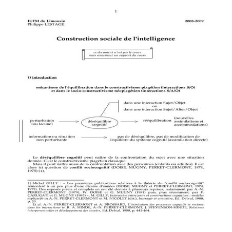 Construction sociale de l intelligence