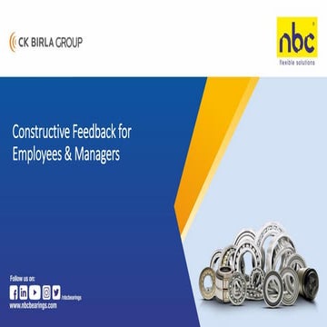 Constructive Feedback for Employees and Managers
