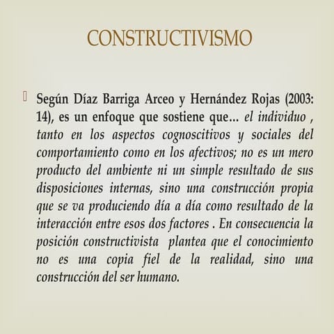 CONSTRUCTIVISMO. para un aprendizae efectivopptx