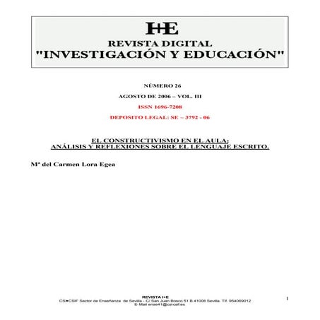 Constructivismo escritura