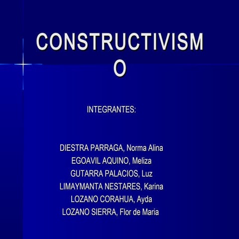 Constructivismo diapositivas
