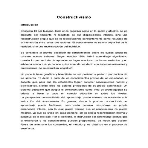 Constructivismo 