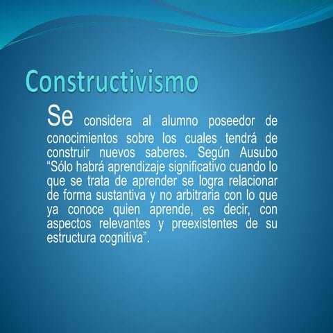 Constructivismo diapositiva