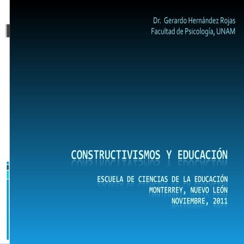 Enfoque constructivista en la educación | PPTX