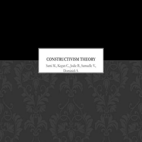 Constructivism theory