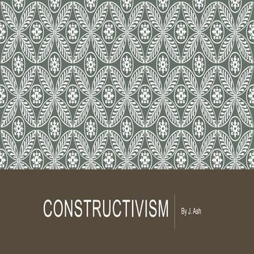 Constructivist theory