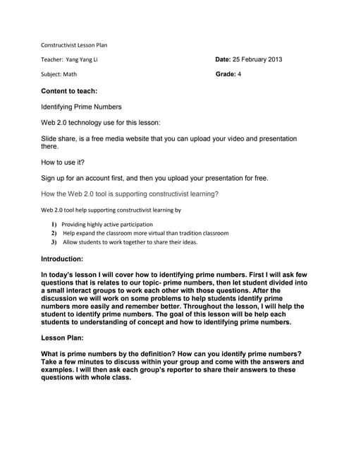 The Constructivism Approach To Learning: Reforming the