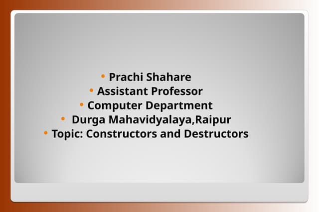 constructor-.pptcucfkifkficuvguvucufjfugugigig | PPT