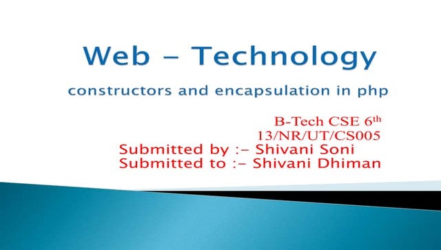 Constructor and encapsulation in php