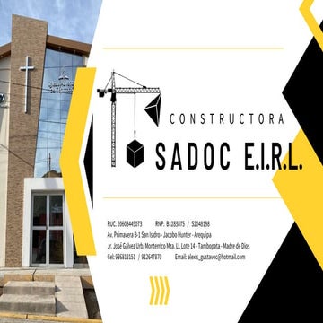 DOSSIER CORPORATIVO SG CONSTRUCTORA | PDF