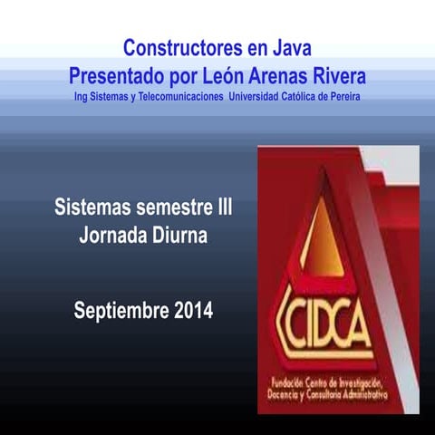 Constructores en Java