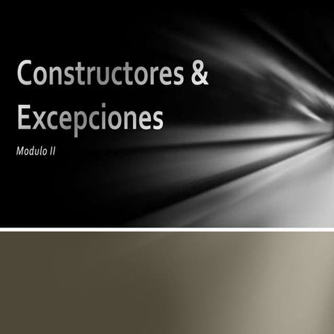 Constructores & excepciones