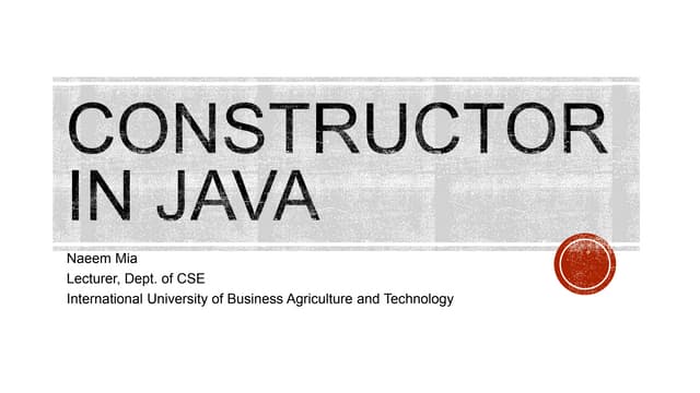Constructor in Java beginner to advanced full.pptx