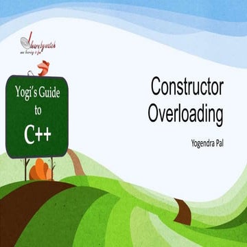 Constructor overloading in C++ | PPTX