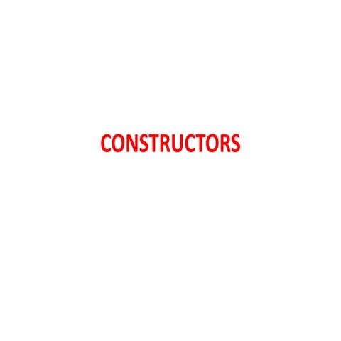 CONSTRUCTORS.pptx | Free Download
