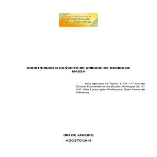 Construindo o conceito de unidade d...