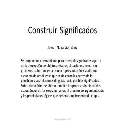 Construir significados | PDF