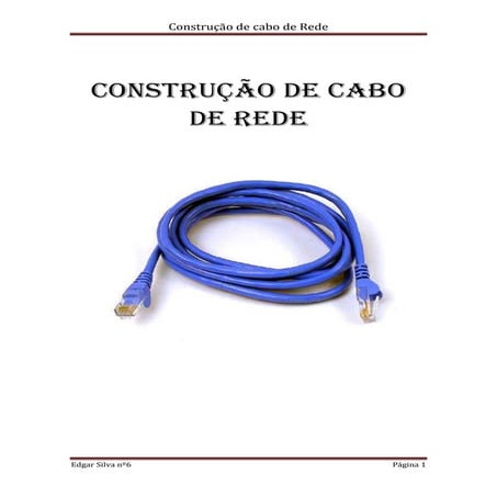 ConstruçãO De Cabo De Rede