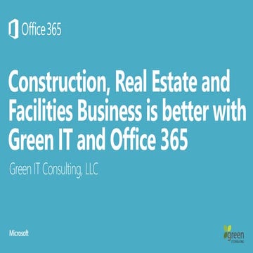 Constrution and  Real Estate Fast Track Solutions from Green IT