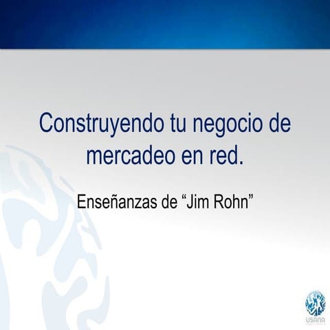 Construyendo tu negocio de mercadeo en red
