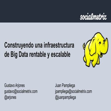 Construyendo una Infraestructura de Big Data rentable y escalable (la evoluci...