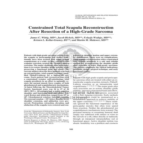 Birmingham mid-head resection arthroplasty of hip for avascular ...