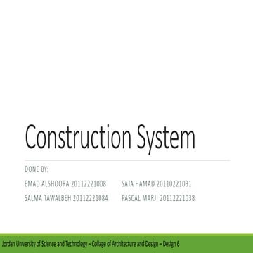 Architectural (construction) systems-section 3