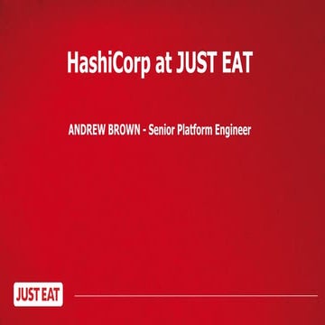 London HUG 8/3 - JustEat - Andrew Brown / Alberto Blanco