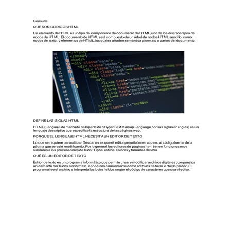 Consulta Sobre códigos HTML | PDF