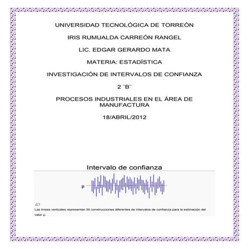 Consulta de intervalos de confianza